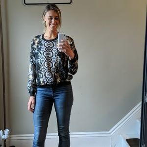 Printed Cabi blouse